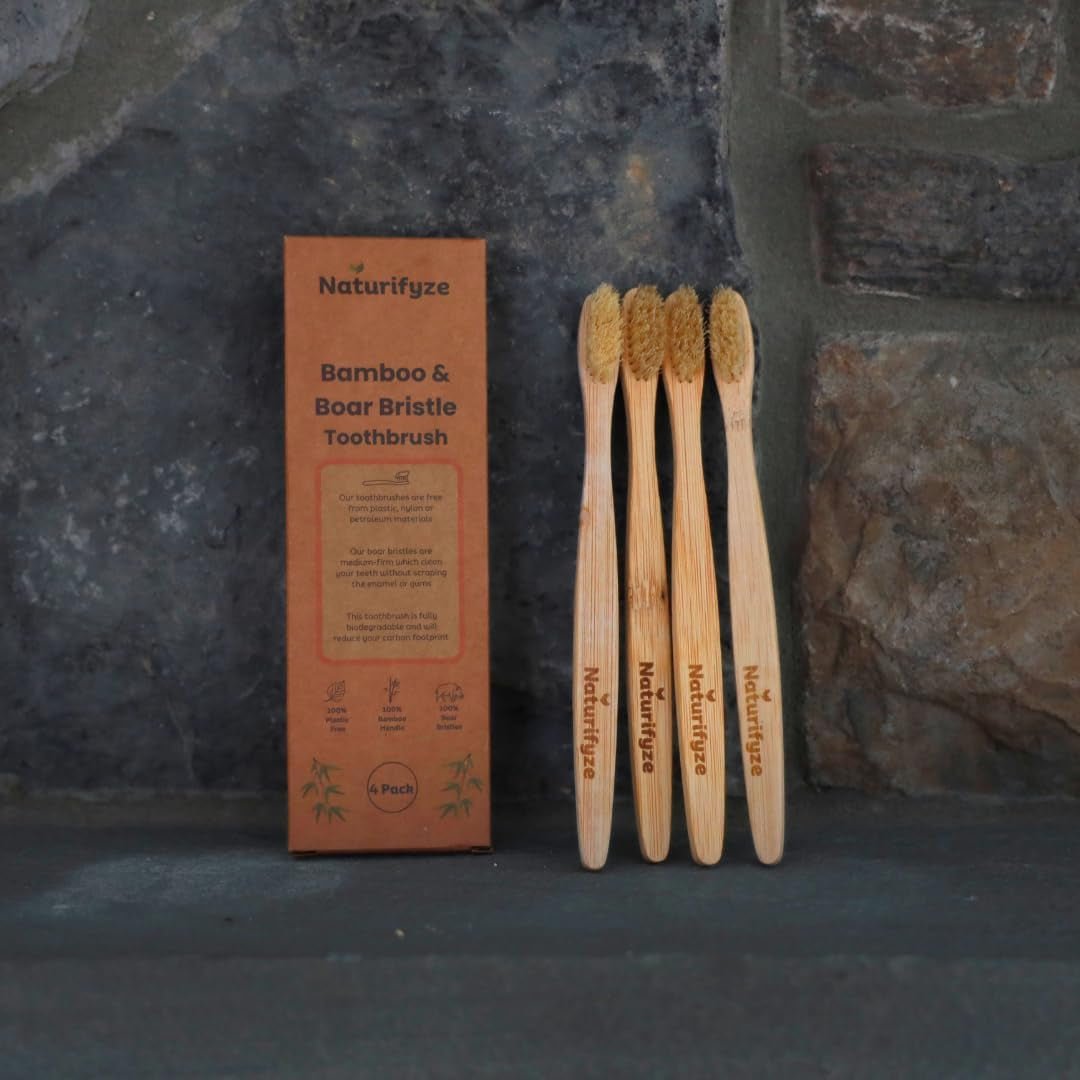 Boar Bristle Bamboo Toothbrush - VitalNest