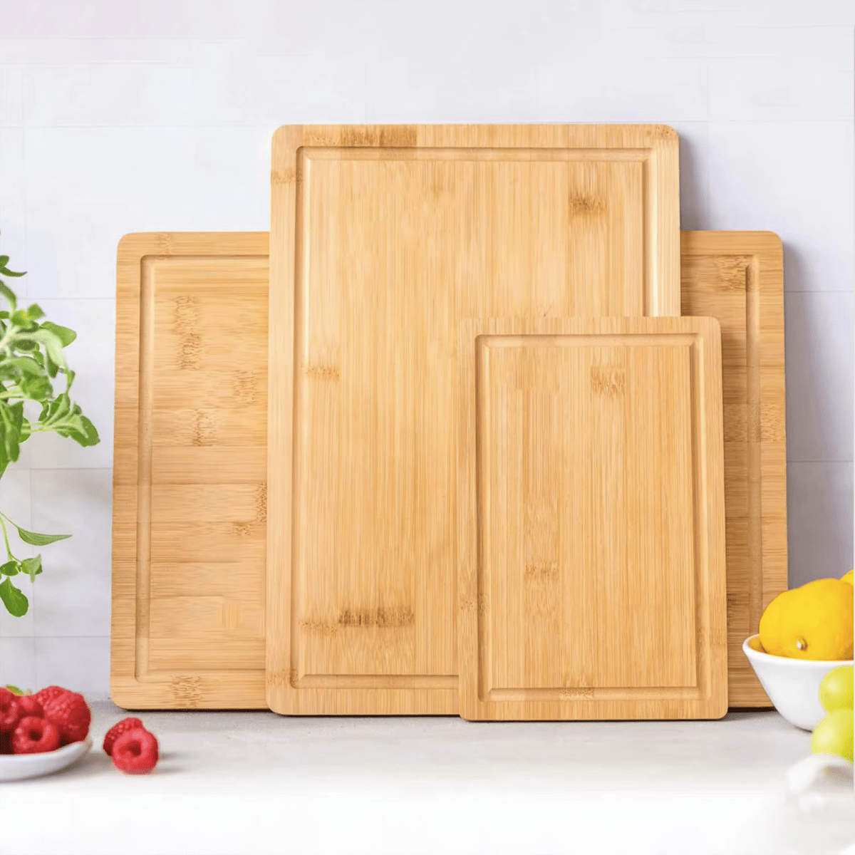 Bamboo Cutting Board Set - VitalNest