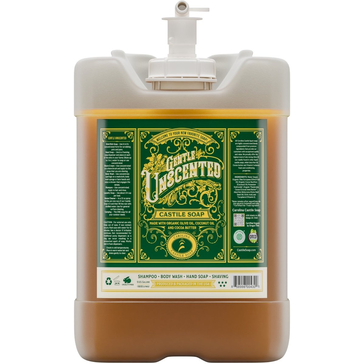 Unscented Castile Soap - VitalNest