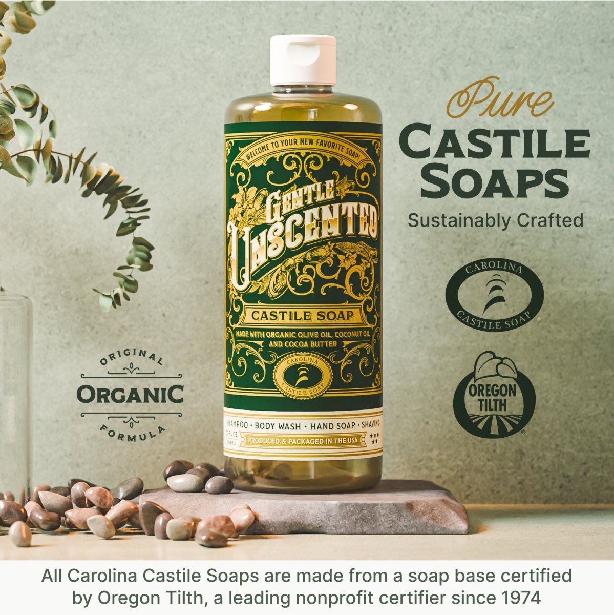 Unscented Castile Soap - VitalNest
