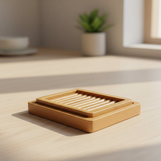 Bamboo Soap Dish - VitalNest