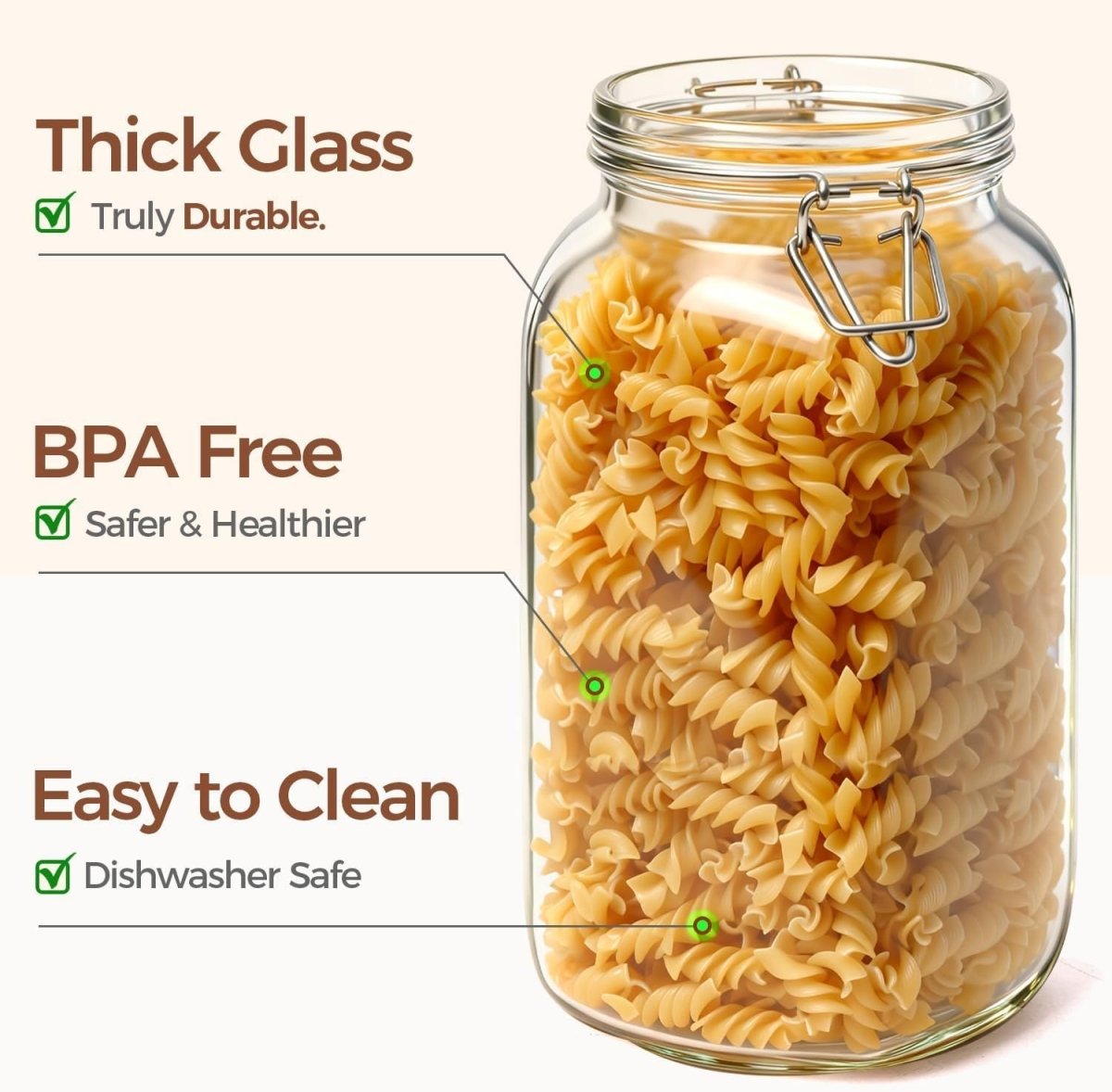 Glass Jars - VitalNest
