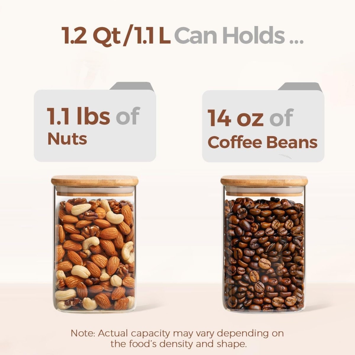 1.2 QT Glass Storage - VitalNest