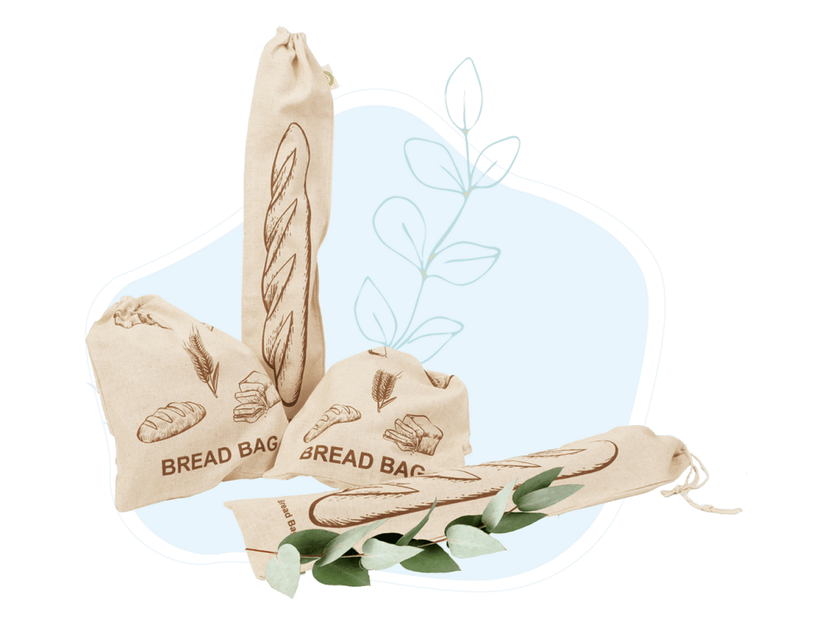 Linen Bread Bags - VitalNest